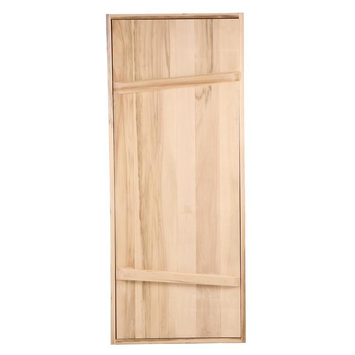 Дверной блок для бани, 170&times;70см, из липы, на клиньях, массив, "Добропаровъ"