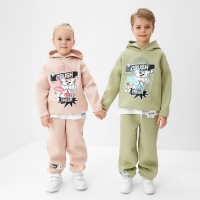 Толстовка (худи) для девочки MINAKU: CRUSH, цвет розовый, рост 158 см