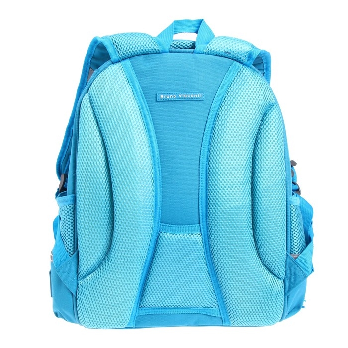 Рюкзак каркасный 36 х 28 х 17 см, + пенал, Bruno Visconti Рюкзак каркасный 36 х 28 х 17 см, + пенал, Bruno Visconti "CUTE OWLS. КОКЕТКА", бирюзовый