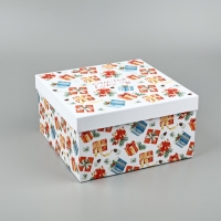 Коробка подарочная &laquo;Счастья в Новом году&raquo;, 26 х 26 х 14 см, Новый год