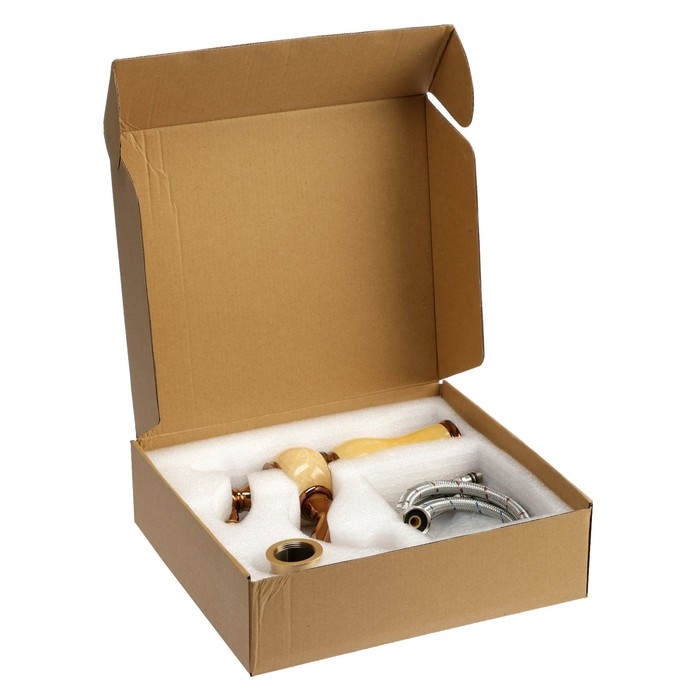 Смеситель для раковины ZEIN Z3795, дизайнерский, однорычажный, картридж 35 мм, цвет медный Смеситель для раковины ZEIN Z3795, дизайнерский, однорычажный, картридж 35 мм, цвет медный