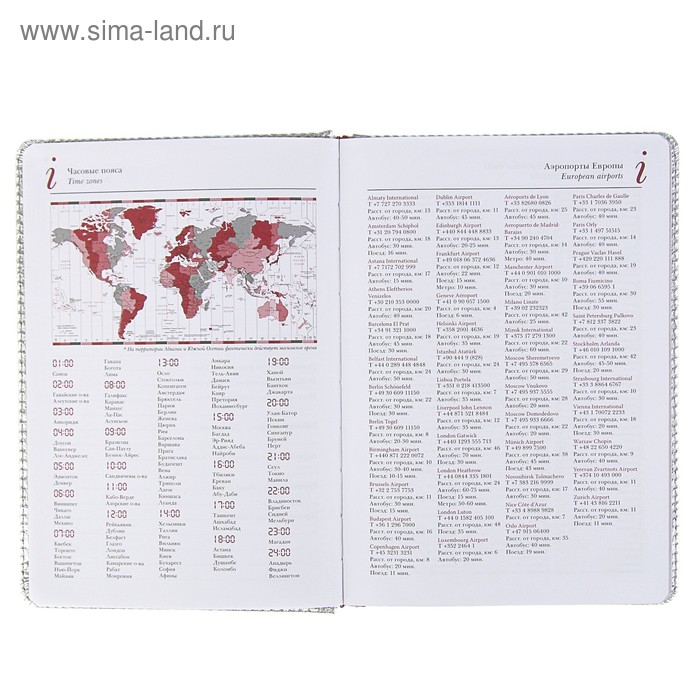 Ежедневник недатированный А5+, 136 листов Sidney Nebraska, обложка искусственная кожа, серебряный срез, ляссе, серебряный