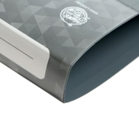 Папка на 2 кольцах А4, Calligrata, 27 мм, 700 мкм, внутренний и торцевой карман, серая Папка на 2 кольцах А4, Calligrata, 27 мм, 700 мкм, внутренний и торцевой карман, серая