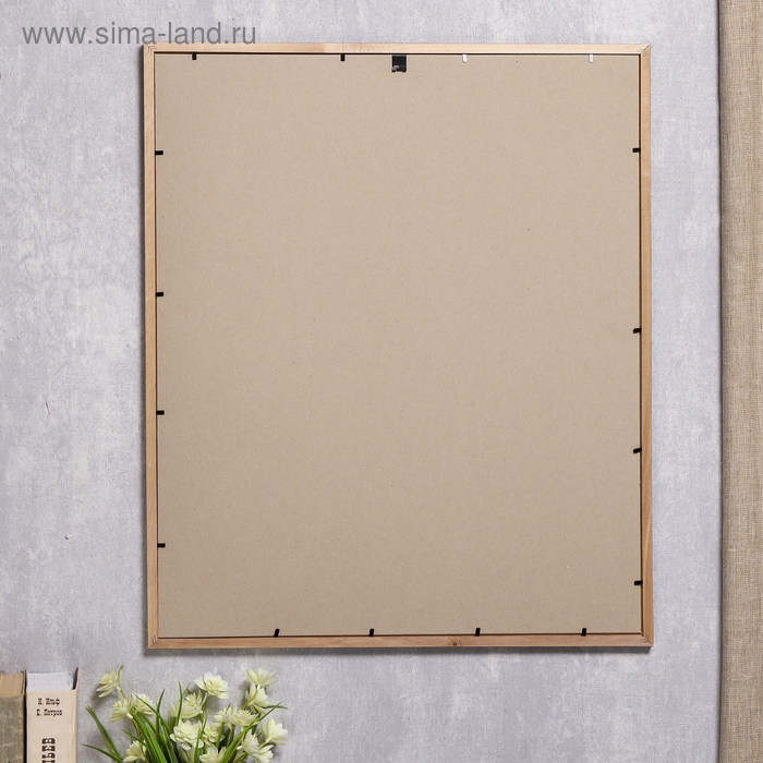 Фоторамка сосна с19 орех 50х60 см (пластиковый экран)