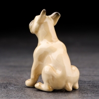 Сувенир "Французский бульдог", ручная работа, фарфор