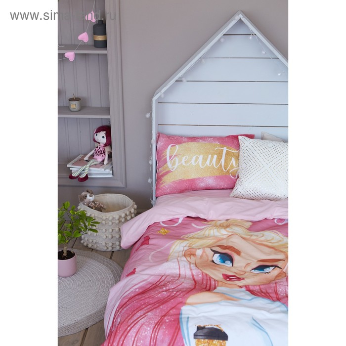 Постельное бельё &laquo;Этель&raquo; 1.5 сп Fashion girl 143х215 см, 150х214 см, 50х70 см -1 шт,100% хлопок, бязь