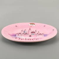 Тарелки бумажные &laquo;С днём рождения&raquo; с принцессой, 6 шт.