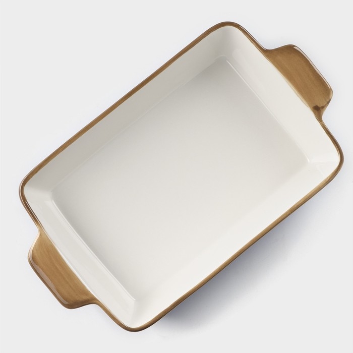 Форма для запекания из фарфора прямоугольная Доляна &laquo;Космос&raquo;, 700 мл, 23,5&times;13,5&times;4,5 см, цвет синий