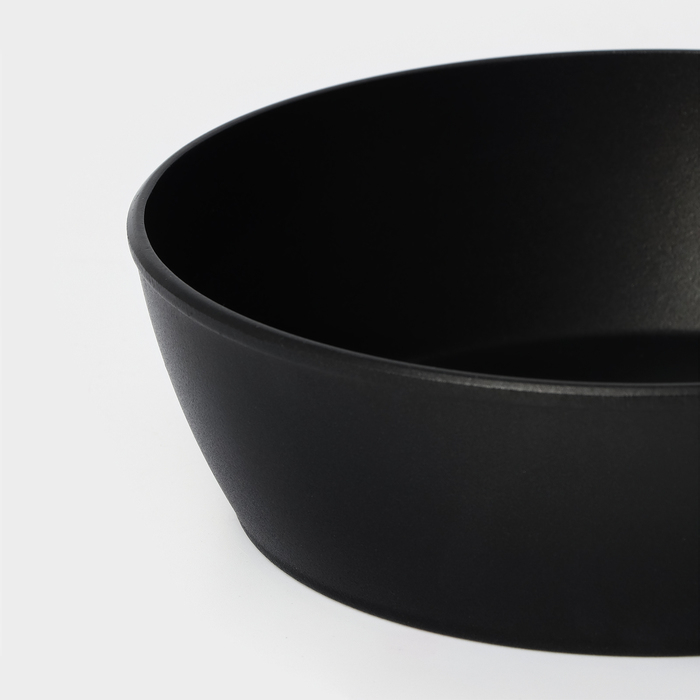 Сковорода &laquo;Надежда&raquo;, d=24 см, h=7,4 см, пластиковая ручка, антипригарное покрытие, цвет чёрный