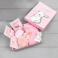 Подарочный набор для девочки KAFTAN &laquo;Зайка&raquo;, носки (размер 16-18) и аксессуары