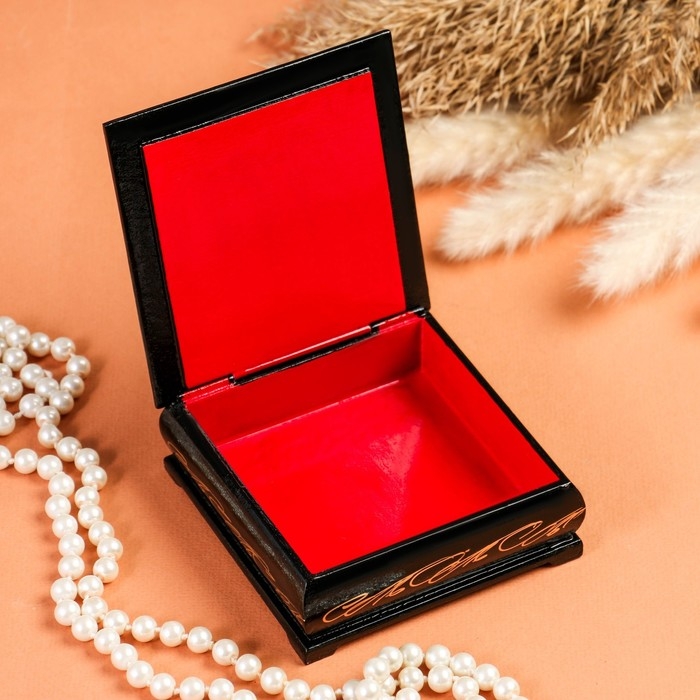 Шкатулка «Букет подсолнухов в вазе», 10×10 см, лаковая миниатюра Шкатулка «Букет подсолнухов в вазе», 10×10 см, лаковая миниатюра