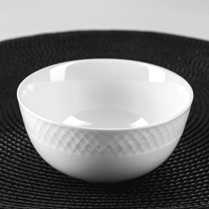 Салатник фарфоровый Wilmax &laquo;Юлия Высоцкая&raquo;, 350 мл, d=12 см, цвет белый