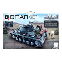 Конструктор Вторая мировая война &laquo;Немецкий танк PanzerIII&raquo;, 1058 деталей