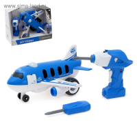 Конструктор-винтовой радиоуправляемый «Самолёт», с электрическим шуруповёртом, 32 детали Конструктор-винтовой радиоуправляемый «Самолёт», с электрическим шуруповёртом, 32 детали