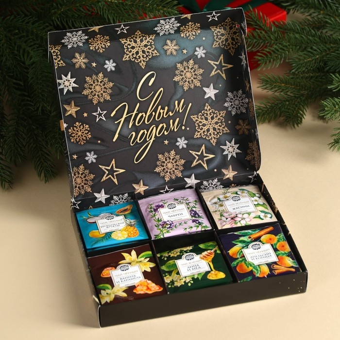 Новый год! Чайная коллекция &laquo;Пусть роскошь окружает круглый год&raquo;, 54 г (30 пакетиков х 1,8 г).