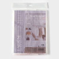 Чехол для одежды LaDо́m, ПВХ окно, плотный, 60×120 см, цвет белый Чехол для одежды LaDо́m, ПВХ окно, плотный, 60×120 см, цвет белый