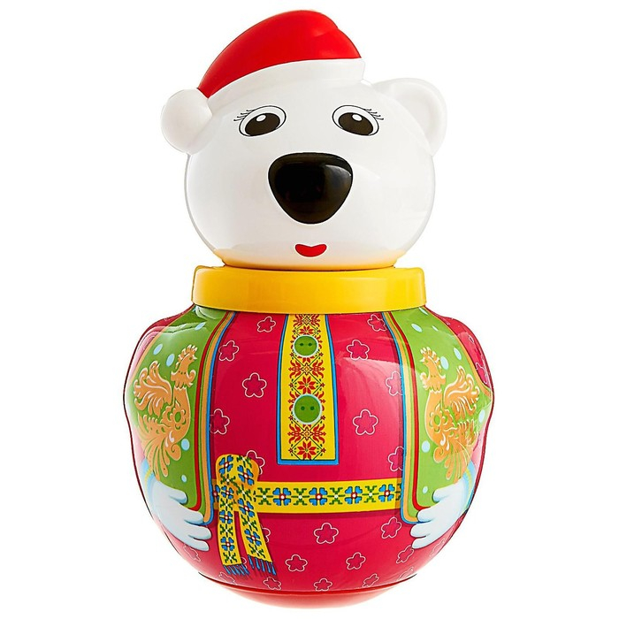 Неваляшка малая Белый медведь &laquo;Тёма&raquo;, МИКС