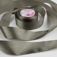 Лента атласная, 40 мм &times; 23 &plusmn; 1 м, цвет серо-зелёный №242