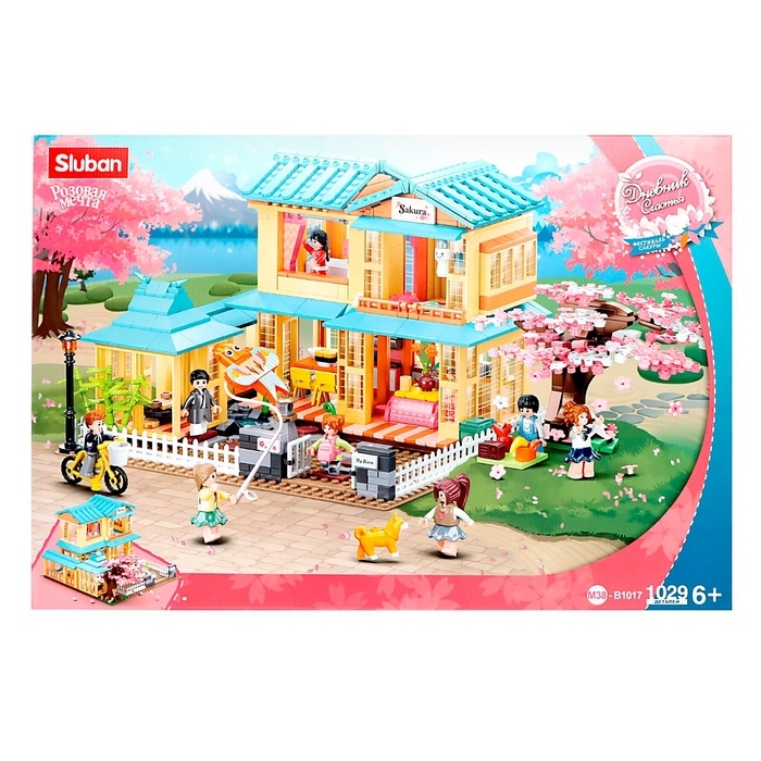 Конструктор Розовая мечта &laquo;Загородный коттедж&raquo;, 1029 деталей