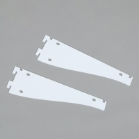 Кронштейн-полкодержатель для стеллажа, 30 см, для полки с перфорацией, цвет белый