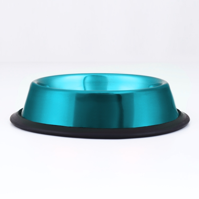 Миска с нескользящим основанием декоративная цветная, 230 мл, голубая Миска с нескользящим основанием декоративная цветная, 230 мл, голубая