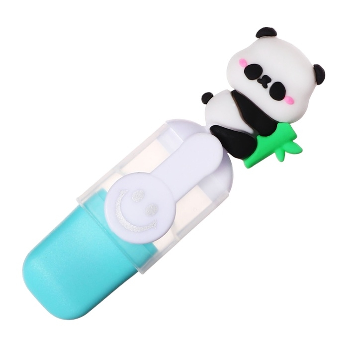 Набор маркеров текстовыделителей 6 штук 6 цветов, в пенале на молнии Панды Набор маркеров текстовыделителей 6 штук 6 цветов, в пенале на молнии Панды