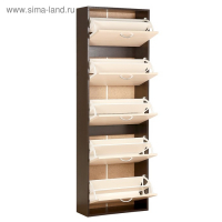 Обувница Приветливая-3, 600х222х1800, Венге темный/Венге светлый