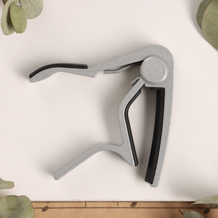 Каподастр для гитары Music Life, серебристый