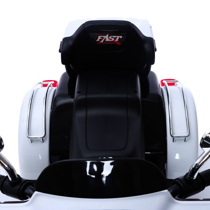 Электромотоцикл &laquo;Трайк&raquo;, 2-х местный, 2 мотора, цвет чёрно-белый