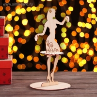 Салфетница деревянная &laquo;Ванесса&raquo;, с держателем для чая, 25&times;13&times;13 см