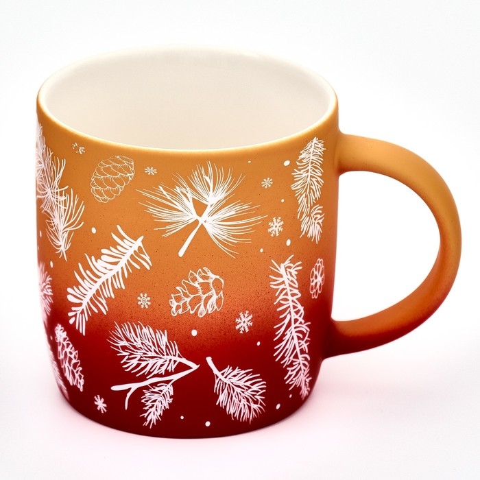 Новый год. Кружка керамическая &laquo;Зимний лес&raquo;, 320 мл