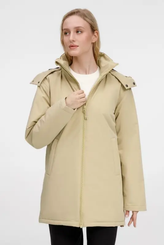Куртка-парка унисекс Sfera, бежевая, размер S