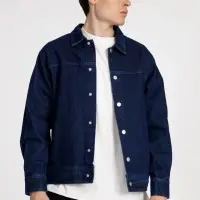 Куртка джинсовая O1, темно-синяя, размер 3XL/4XL