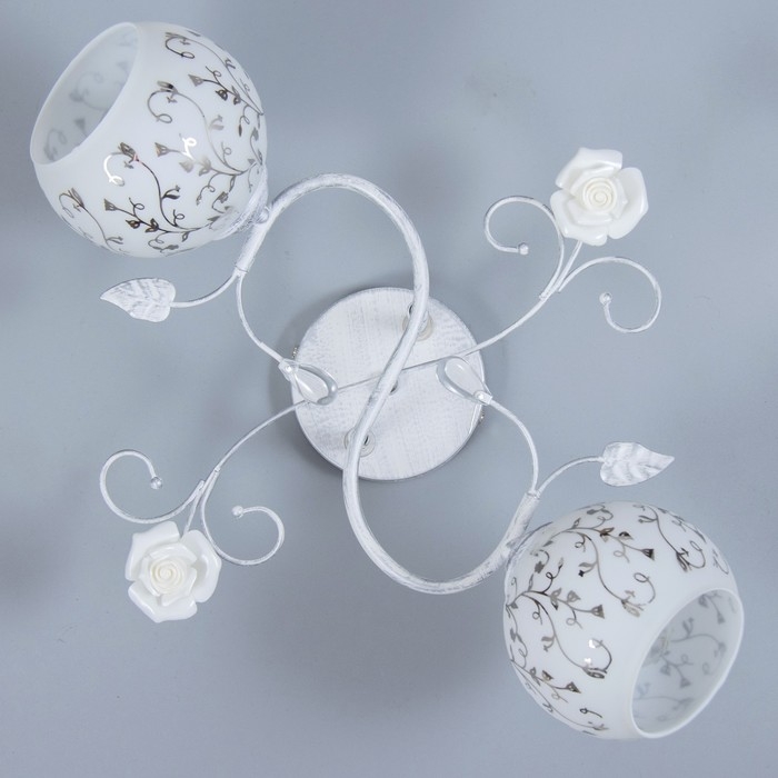 Люстра "Ладель" 2хЕ27 40Вт белый 50х25х25 см BayerLux