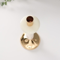 Подсвечник металл на 1 свечу d=3 см "Нурулла" 10,5х10,5х31 см