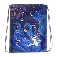 Мешок для обуви 430 х 340 мм, Stavia (плотность 600D с водоотталкивающей ПУ-пропиткой) "Котик" Мешок для обуви 430 х 340 мм, Stavia (плотность 600D с водоотталкивающей ПУ-пропиткой) "Котик"