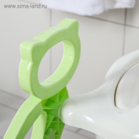 Детская накладка - сиденье на унитаз «Кошечка», цвет зеленый Детская накладка - сиденье на унитаз «Кошечка», цвет зеленый