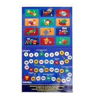 Конструктор новогодний &laquo;Адвент-календарь&raquo;, 12 сюрпризов, с игровым полем