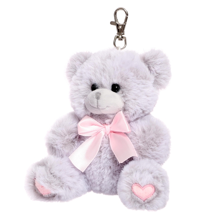 Мягкая игрушка «Мишка с бантиком», цвет светло-серый, 14 см Мягкая игрушка «Мишка с бантиком», цвет светло-серый, 14 см