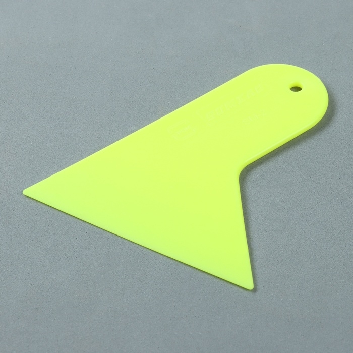 Шпатель для плёнки, 12×9.5 см, жёлтый Шпатель для плёнки, 12×9.5 см, жёлтый