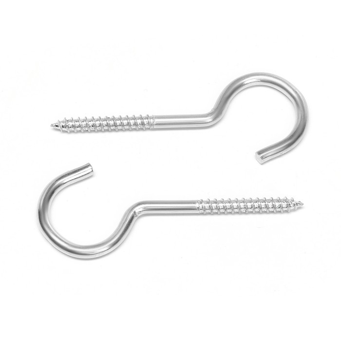 Шуруп-полукольцо ТУНДРА, для дерева, оцинкованный, 4,5х90 мм, 10 шт