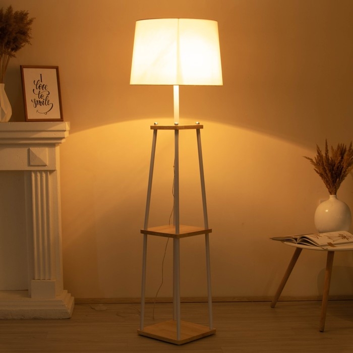 Торшер 88206/1 E27 40Вт белый 45х45х159 см