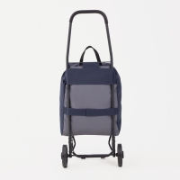 Сумка-тележка хозяйственная на шнуре, цвет синий