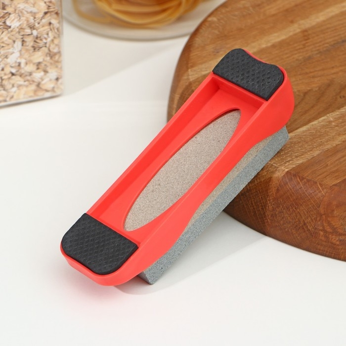 Точильный камень Доляна «Стоун», 14,7 см, цвет МИКС Точильный камень Доляна «Стоун», 14,7 см, цвет МИКС