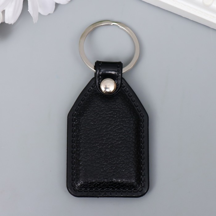 Брелок кожзам, металл "Якорь" 6,8х4 см