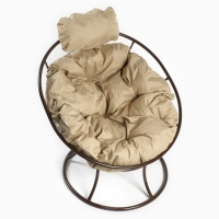 Кресло "Папасан" мини, с бежевой подушкой, 81х68х77см Кресло "Папасан" мини, с бежевой подушкой, 81х68х77см