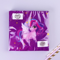 Салфетки бумажные &laquo;Праздничный единорожка&raquo;, двухслойные, 33х33 см, набор 20 шт.