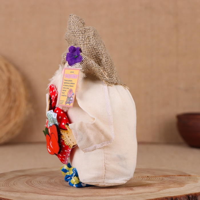 Оберег-домовой "Андрейка с мешком", 19х15х15 см, микс