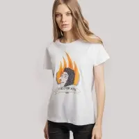 Футболка женская &laquo;Глаголом жечь&raquo;, белая, размер XL