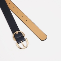 Ремень женский, ширина 3 см, винт, пряжка металл, цвет тёмно-серый Ремень женский, ширина 3 см, винт, пряжка металл, цвет тёмно-серый